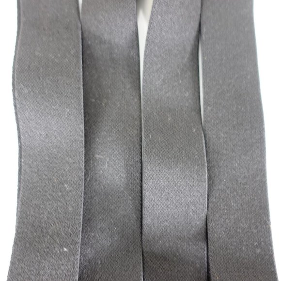 Suspender Mens‎ Black Leather Clip On Adjustable Strap Stretch Elastic X Back - Picture 5 of 6